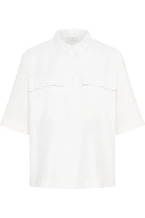 Kaffe Shirts, female, , M, Stylish Shirt Blouse in Chalk