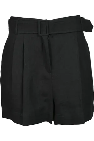 MARELLA Short Shorts, female, , XS, Linen High-Waist Shorts with Zipper
