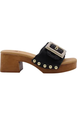 E mia Heeled Mules, female, , 4 UK, Wooden Clogs Kalgoorlie