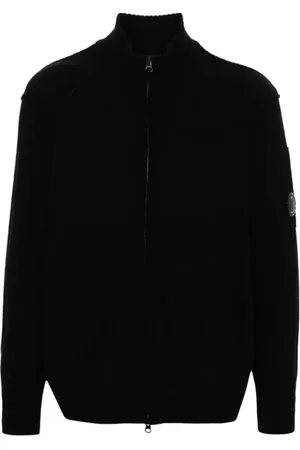 C.P. Company Cardigans, male, , XL, Wool Blend Zip Cardigan
