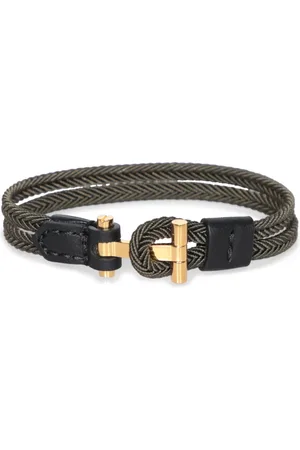 Tom Ford Bracelets, male, , L, Military Braided Nylon Bracelet