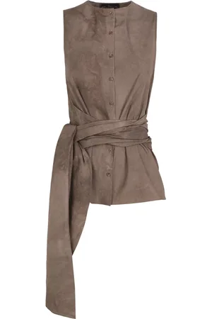Cortana Sleeveless Top in Cotton Poplin