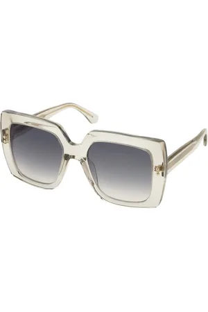 Twin-Set Square Sunglasses with Gray Lenses