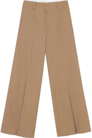 ALYSI Wide Trousers, female, , S, Wide Linen Blend Elastic Trousers