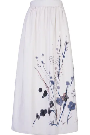 ELEVENTY Midi Skirts, female, , XS, Floral Print Long Skirt