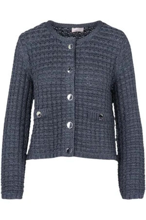 Liu Jo Cardigans, female, , L, Round Neck Knit Vest with Lurex®