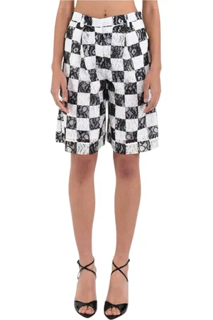 Pinko Long Shorts, female, , L, Floral Lace Bermuda Shorts Boris Model