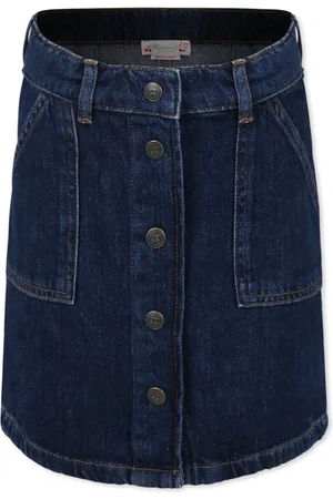 BONPOINT Skirts, female, , 8 Y, Denim Skirt with Cherries Embroidery