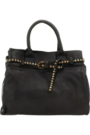 Campomaggi Handbags, female, , ONE SIZE, Stylish Button Closure Handbag