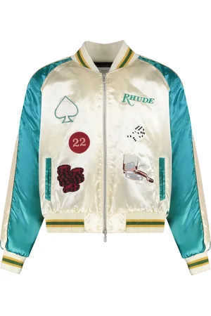 Rhude Bomber Jackets, male, , 2XL, Ribbed knit bomber jacket