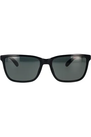 Bvlgari Gold Plated Rectangular Sunglasses Polarized