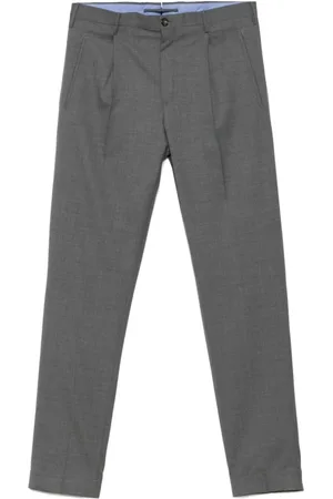 Incotex Suit Trousers, male, , XL, Grey Trousers for Men