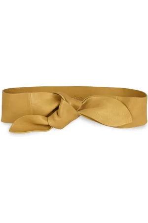 Cortana Belts, female, , S, Jin 6, mustard leather knotted belt