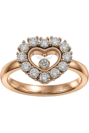 Chopard Rings, female, , ONE SIZE, 82A616-5110 - Happy Diamonds Ring IN Pink Gold AND Diamonds