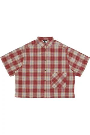 Element Check Print Short Sleeve Shirt Women