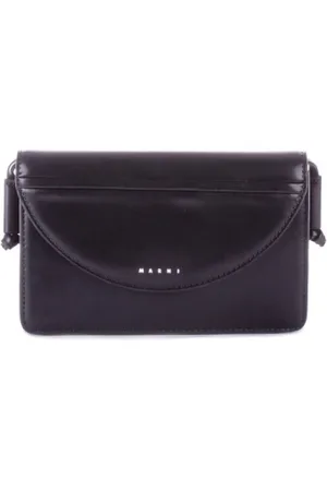 Marni Clutches, female, , ONE SIZE, Logo Front Clip Closure Bag
