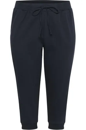 Kaffe Cropped Trousers, female, , M, Midnight Marine Capri Trousers