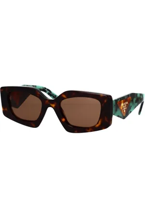 Prada Sunglasses, unisex, , 51 MM, Trendy Oversize Sunglasses Brown