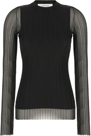 Sportmax Long Sleeve Tops, female, , M, Stylish TOP for active lifestyle