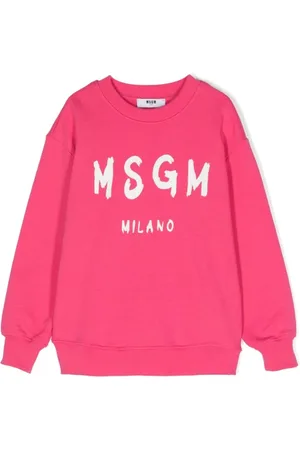 Msgm Sweatshirts, unisex, , 8 Y, Fuchsia Sweatshirt