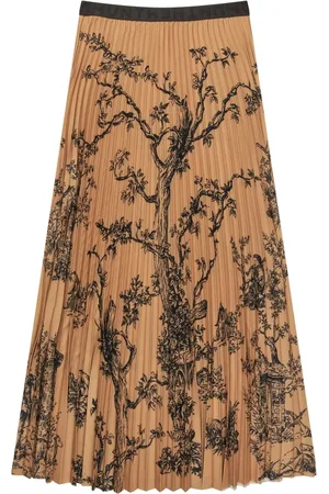 Munthe Maxi Skirts, female, , 2XL, Pleated Skirt with Elegant Print