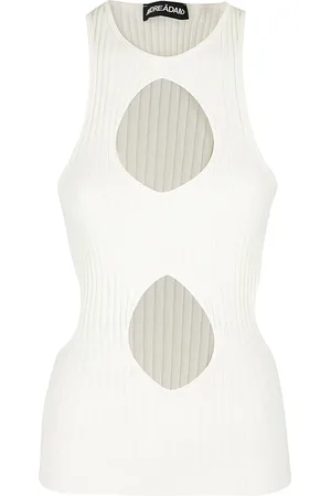 ANDREA ADAMO Ribbed Knit Tank Top