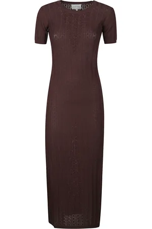 Loulou Studio Knitted Dresses, female, , XS, Rib Lace Knit Dress