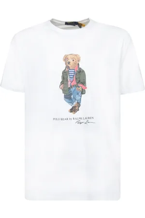 Ralph Lauren T-Shirts, male, , L, Casual Polo Bear Graphic T-shirt