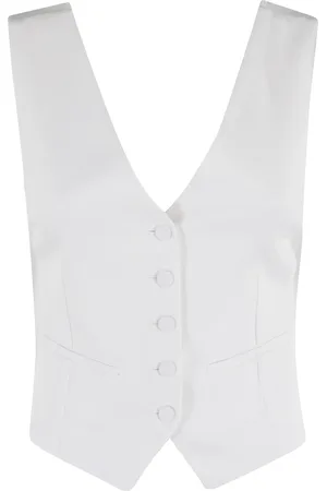 ERIKA CAVALLINI Vests, female, , XS, Gilet Veronica in Gesso Color
