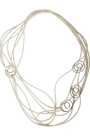 LIVIANA CONTI Necklaces, female, , ONE SIZE, Ceramic Gold Multistrand Necklace
