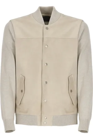 THE JACK LEATHERS Bomber Jackets, male, , 2XL, Suede Leather Jacket High Neck