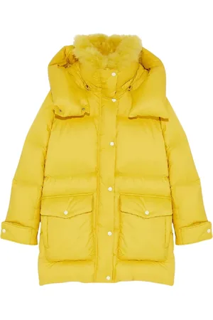YVES SALOMON Puffer Jacket with Wool Collar