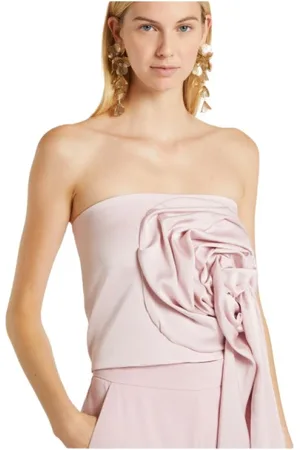 MARELLA Sleeveless Tops, female, , S, Satin Top Array Large