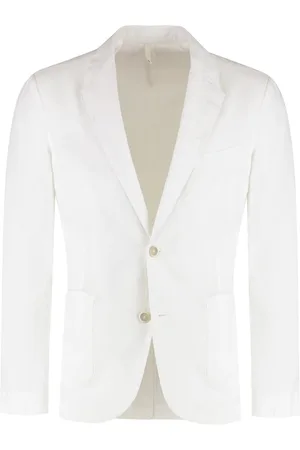 120% Lino Blazers, male, , XL, Linen Lapel Collar Jacket with Pockets