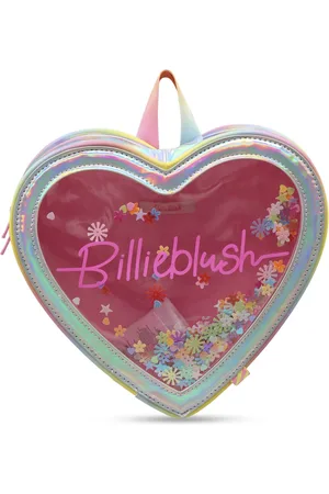 Billieblush Heart-shaped Silver Sequin Backpack