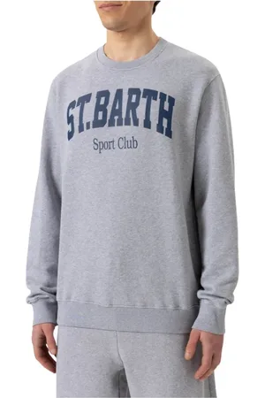 MC2 SAINT BARTH Cotton Sweatshirt with St. Barth Print