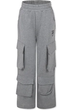 Pinko Trousers, unisex, , 8 Y, Grey Casual Fleece Cargo Trousers