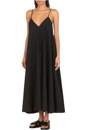 Nü by Staff Midi Dresses, female, , S, Cotton V-Neck Dress with Self Tie Laces