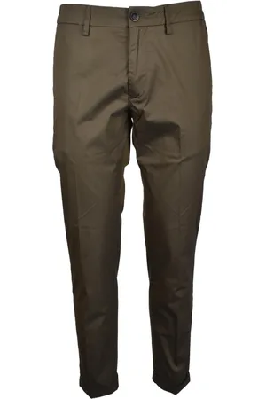 RE-HASH Slim Fit Cotton Blend Trousers
