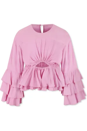 Pinko Ruffle Top with Cut Out Detail