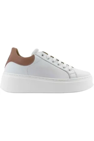 Lemaré Sneakers, female, , 5 UK, /Nude Leather Trainers 50mm Heel