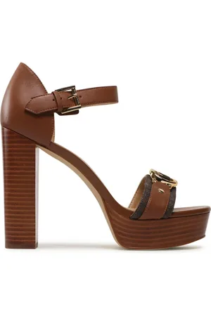 Michael Kors Wooden platform sandal with heel