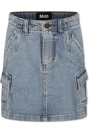 Molo Denim Casual Skirt with Cargo Pockets