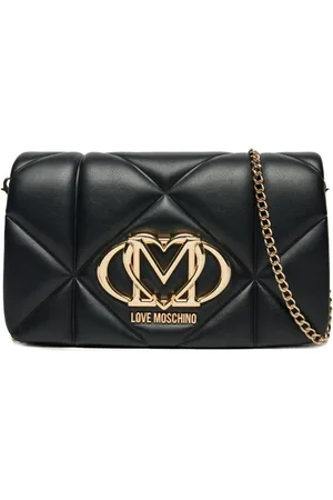 Moschino Shoulder Bags, female, , ONE SIZE, Quilted Crossbody Bag with Chain Strap