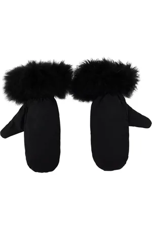 YVES SALOMON Gloves, female, , ONE SIZE, Down Gloves with Fur