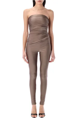 Andamane Jumpsuits, female, , M, Strapless Jumpsuit with Draped Detailing
