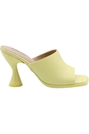 Lola Cruz Heeled Mules, female, , 6 UK, Beige Mule Sandals