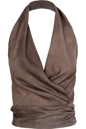 Cortana Sleeveless Tops, female, , M, Ave, top halter cacao maltinto