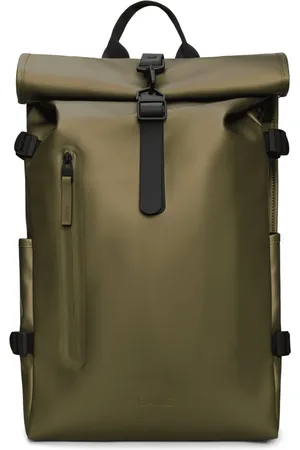 Rains Rolltop Backpack with Snap Compression