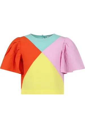 Stella McCartney Ruffle Sleeve Cotton Top